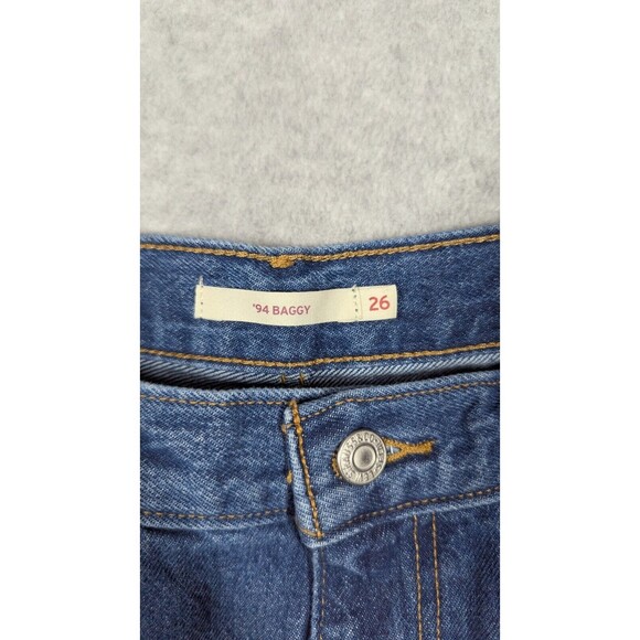 Levis Premium Women Jeans 26x29 '94 Baggy Wide Leg Relax Fit 90s High Rise - Picture 5 of 11